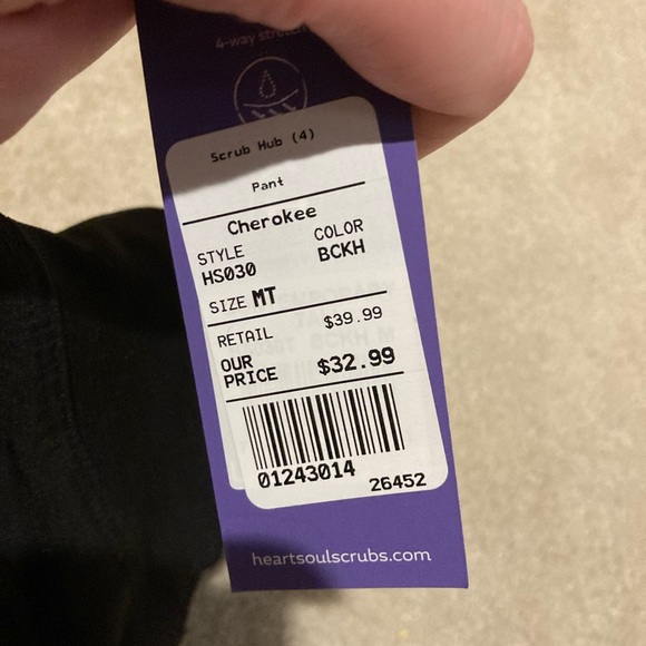 Cherokee jogger pant scrubs - Picture 2 of 3